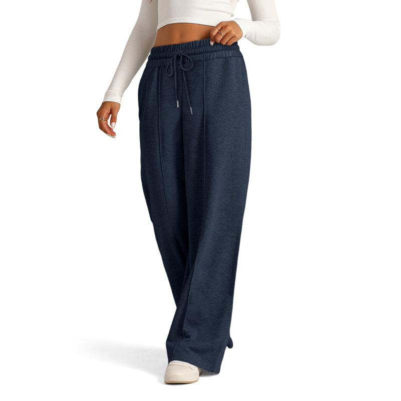 Pantaloni Casual a Colore Pieno