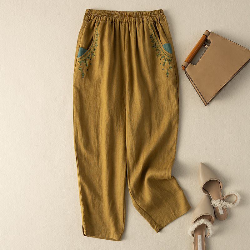 【Cotone e Lino】Pantaloni Vintage Casual