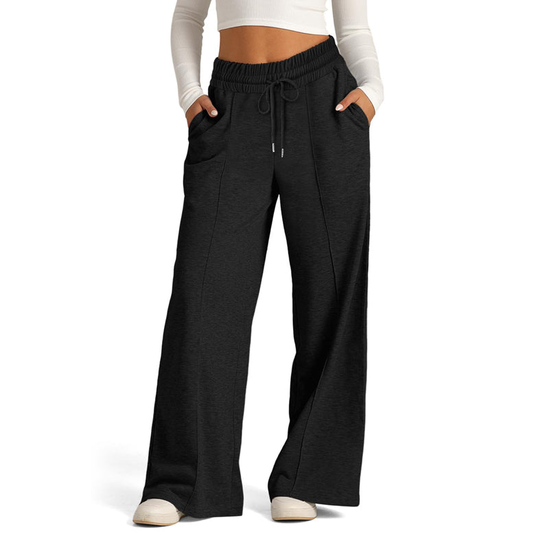 Pantaloni Casual a Colore Pieno