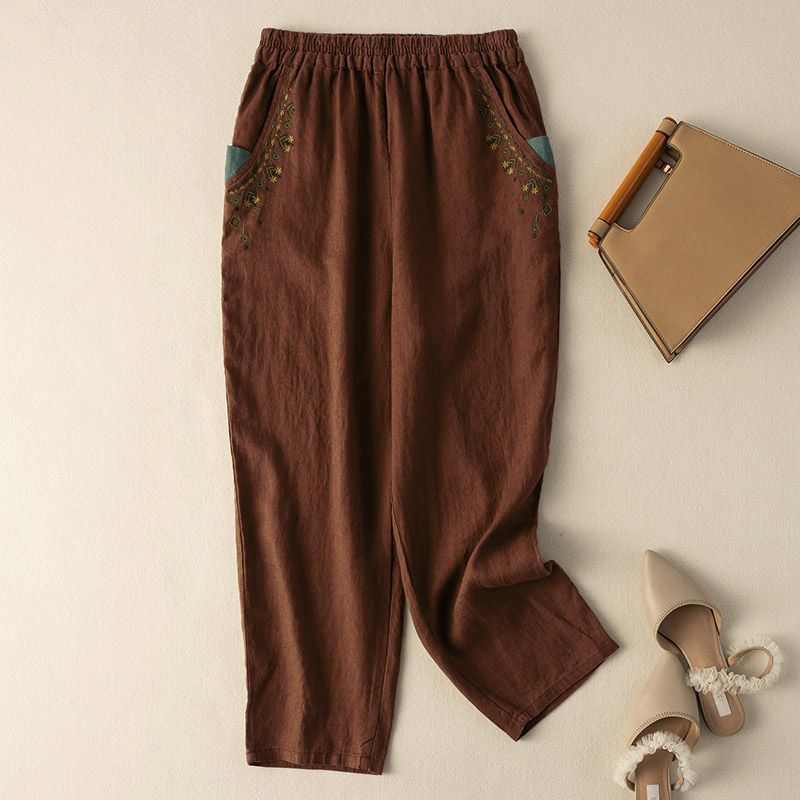 【Cotone e Lino】Pantaloni Vintage Casual