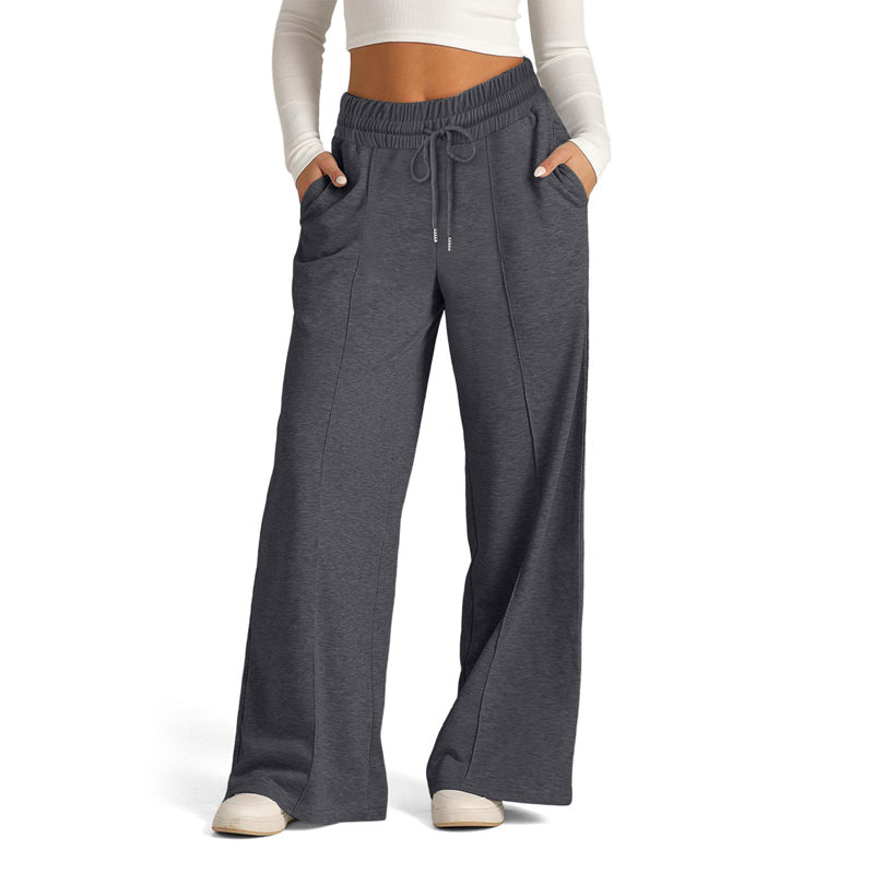 Pantaloni Casual a Colore Pieno