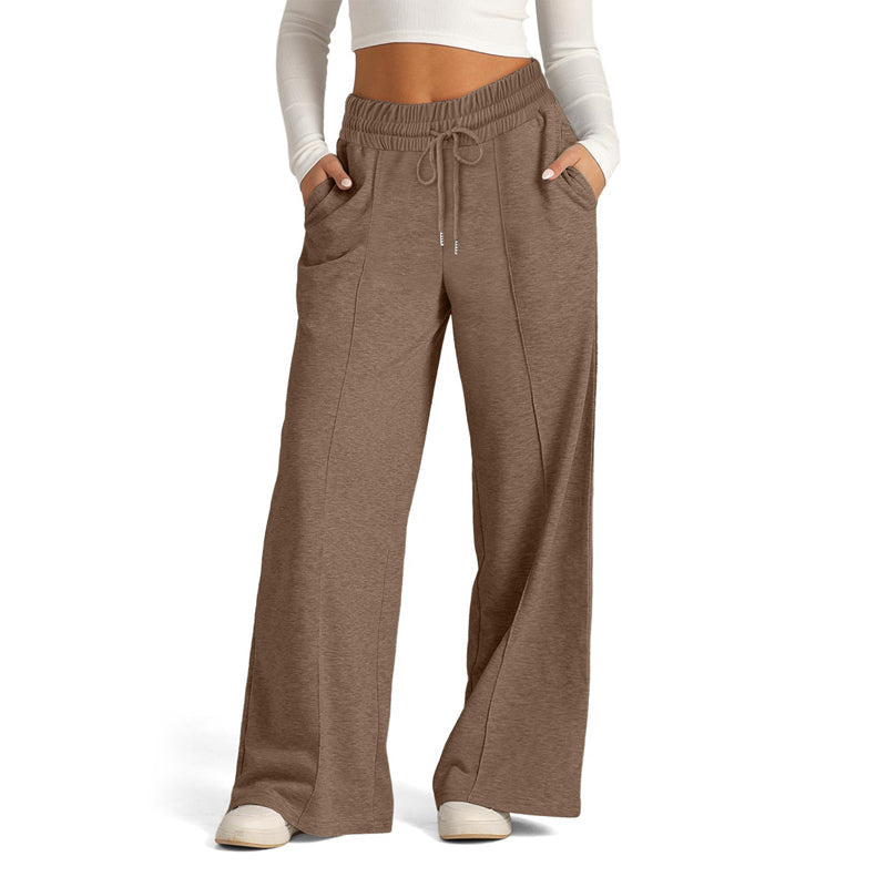 Pantaloni Casual a Colore Unito