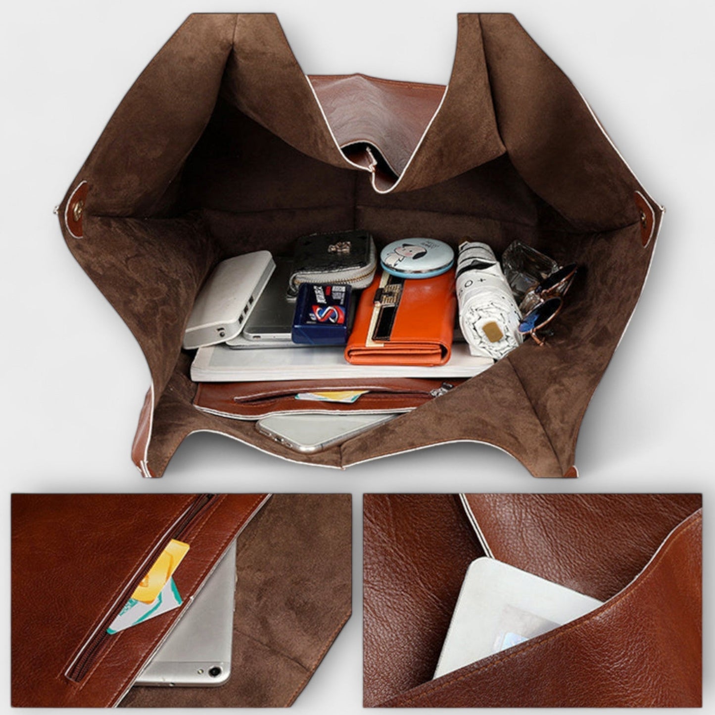 Borsa da Viaggio Oversize Aurellia, Pelle PU, Tote Versatile