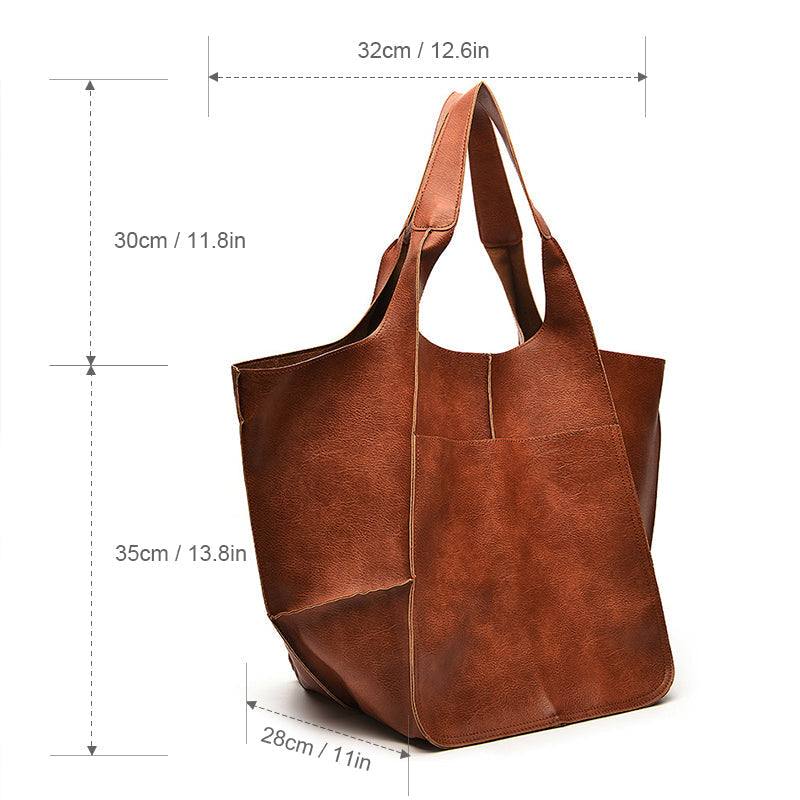 Borsa da Viaggio Oversize Aurellia, Pelle PU, Tote Versatile