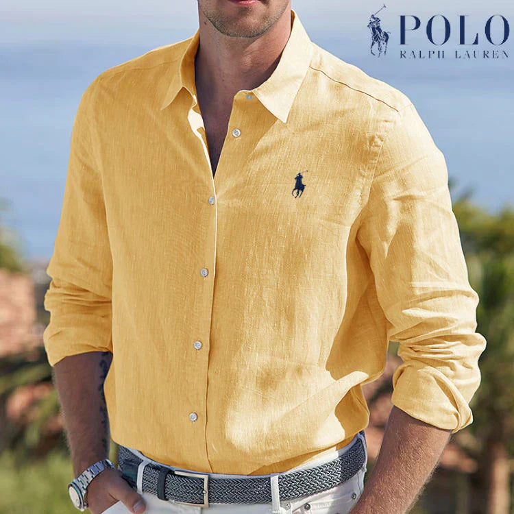 Camicia Fitted RL™ con Bottoni