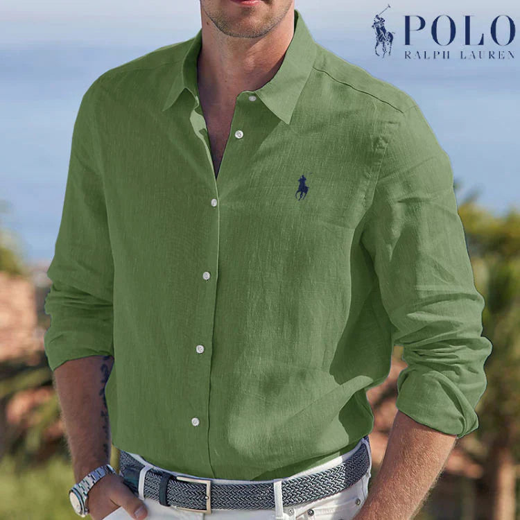 Camicia Fitted RL™ con Bottoni