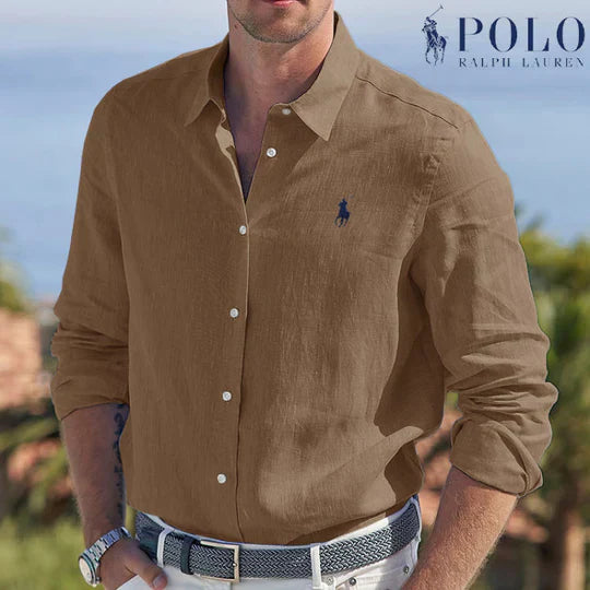 Camicia Fitted RL™ con Bottoni