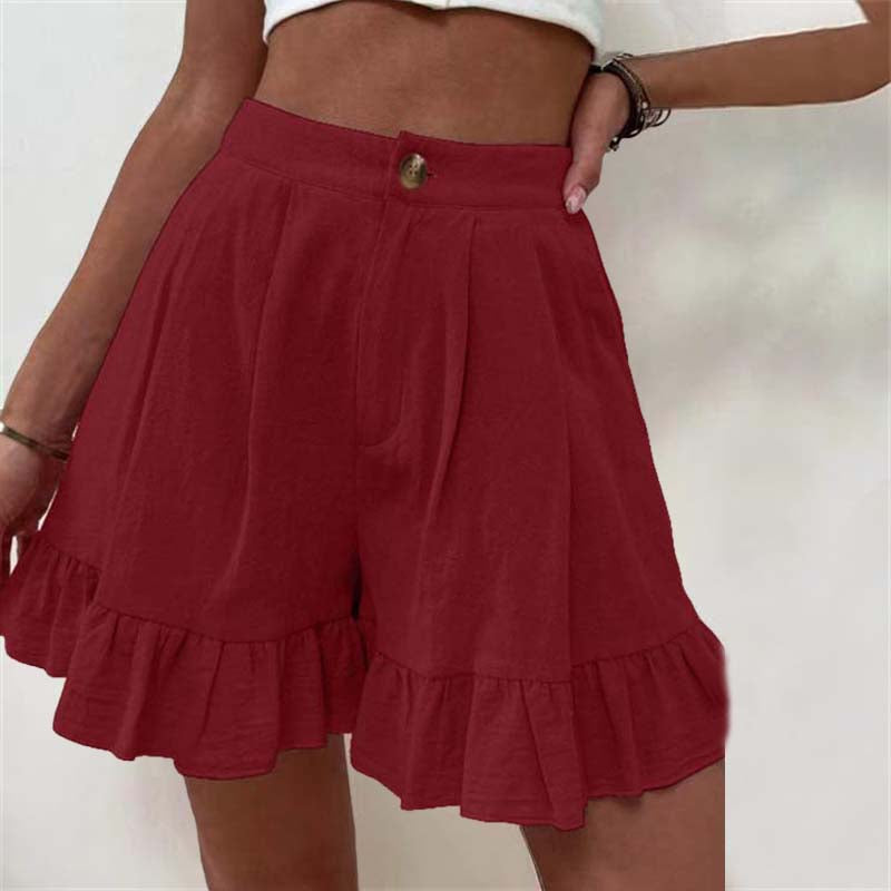 Pantaloni Corti Casual Monocromatici
