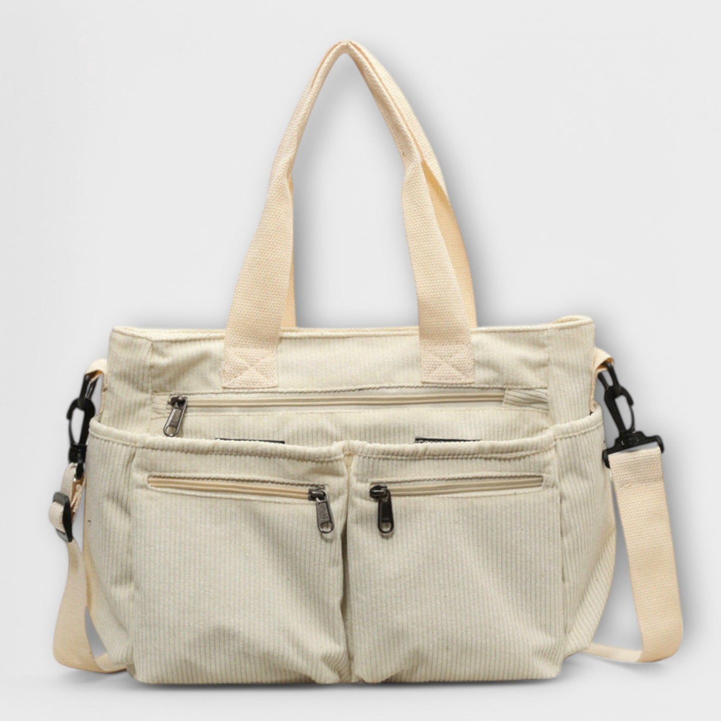 Borsa Aurellia - Materiale in corda leggero e resistente all'acqua, spaziosa con scomparto con zip, ideale per lavoro o viaggio