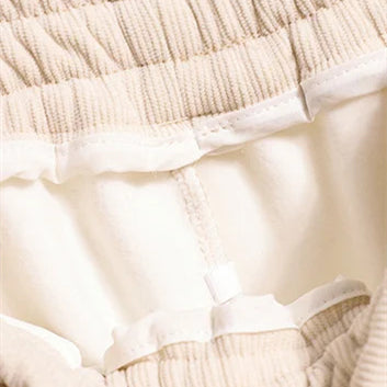 Pantaloni a Colore Unito Caldi