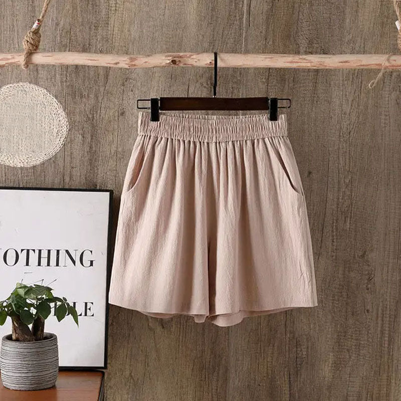 Pantaloni Corti Monocromatici Casual