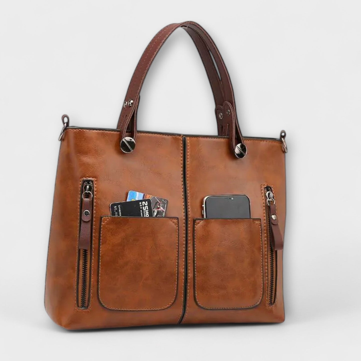 Aurellia - Borsa in Pelle Elegante e Spaziosa per Uso Quotidiano
