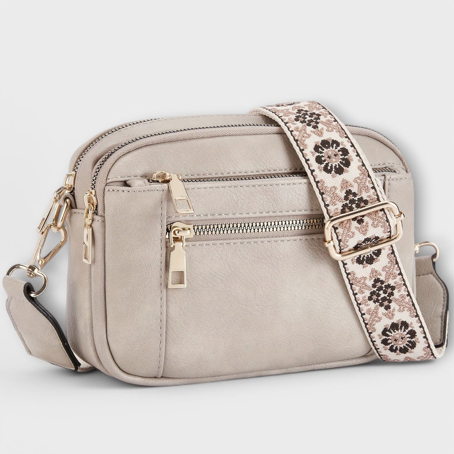 Borsa a Tracolla in Pelle Vegana Aurellia, Stile Retro con Cinghia Boho Regolabile, Ampio Spazio per Essenziali