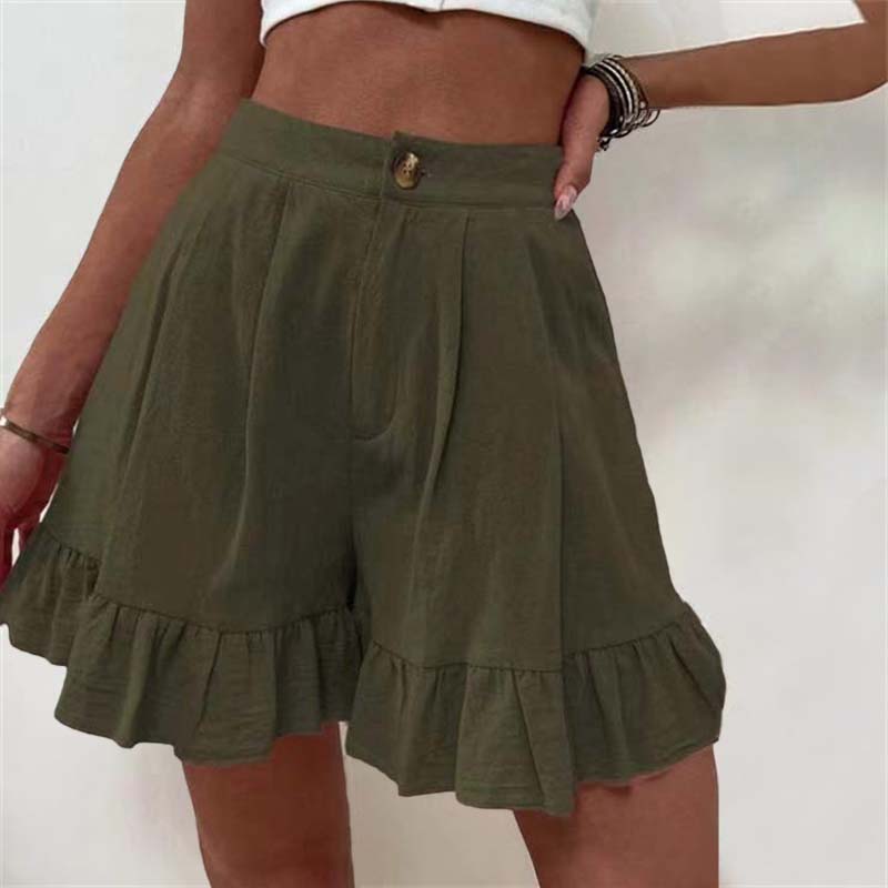 Pantaloni Corti Casual Monocromatici