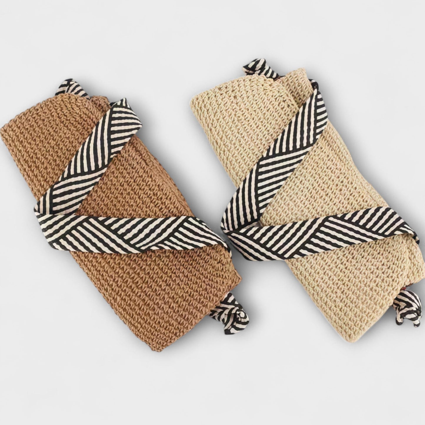 Suzu - Borsa Tote Boho Sierra, Intrecciata a Mano, Cinghie Comode, Chiusura Magnetica Sicura, Capacità Versatile