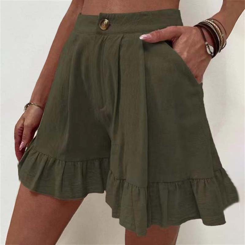 Pantaloni Corti Casual Monocromatici