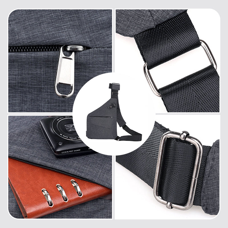Aurellia - Borsa a Spalla Antifurto, Impermeabile, Leggera, per Viaggi ed Escursioni, Design Ergonomico e Spazioso