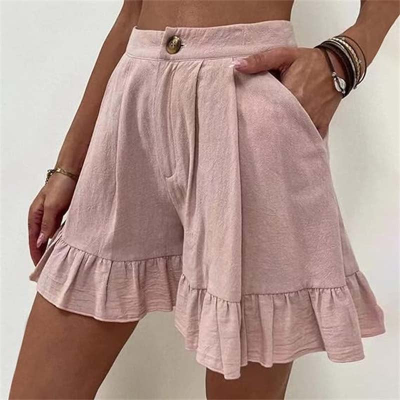 Pantaloni Corti Casual Monocromatici