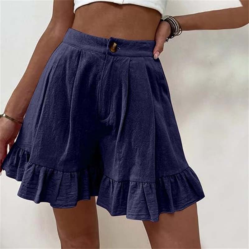 Pantaloni Corti Casual Monocromatici
