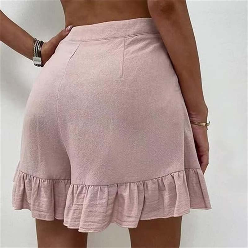 Pantaloni Corti Casual Monocromatici