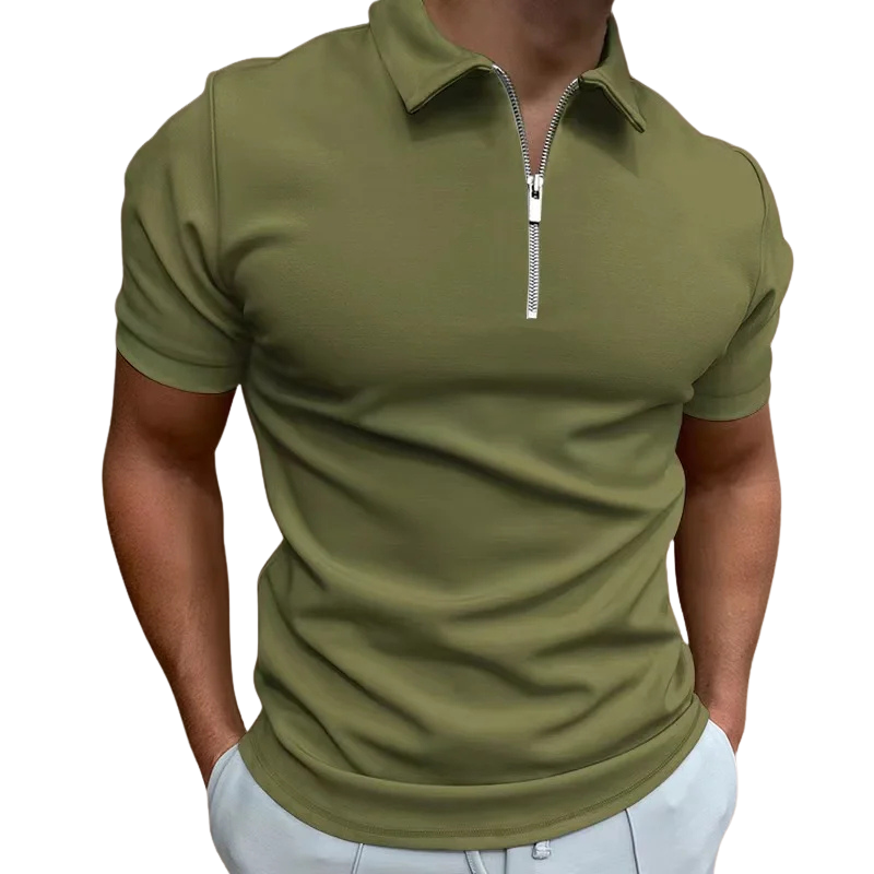 Lucente™ | Polo con Mezzo Zip
