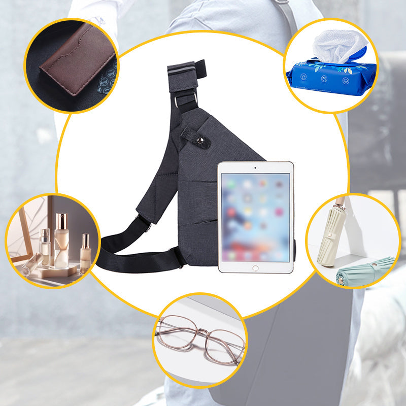 Aurellia - Borsa a Spalla Antifurto, Impermeabile, Leggera, per Viaggi ed Escursioni, Design Ergonomico e Spazioso