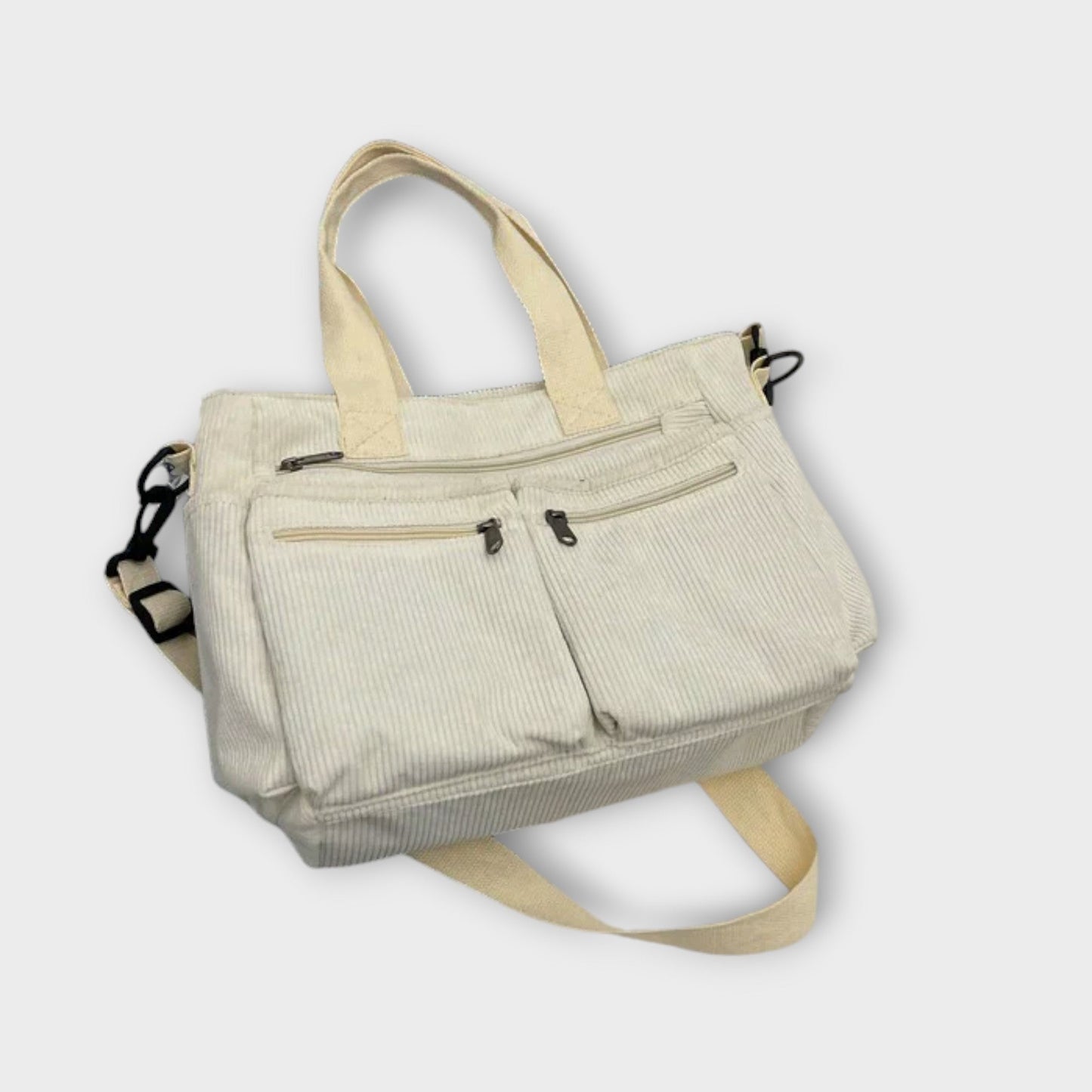 Borsa Aurellia - Materiale in corda leggero e resistente all'acqua, spaziosa con scomparto con zip, ideale per lavoro o viaggio