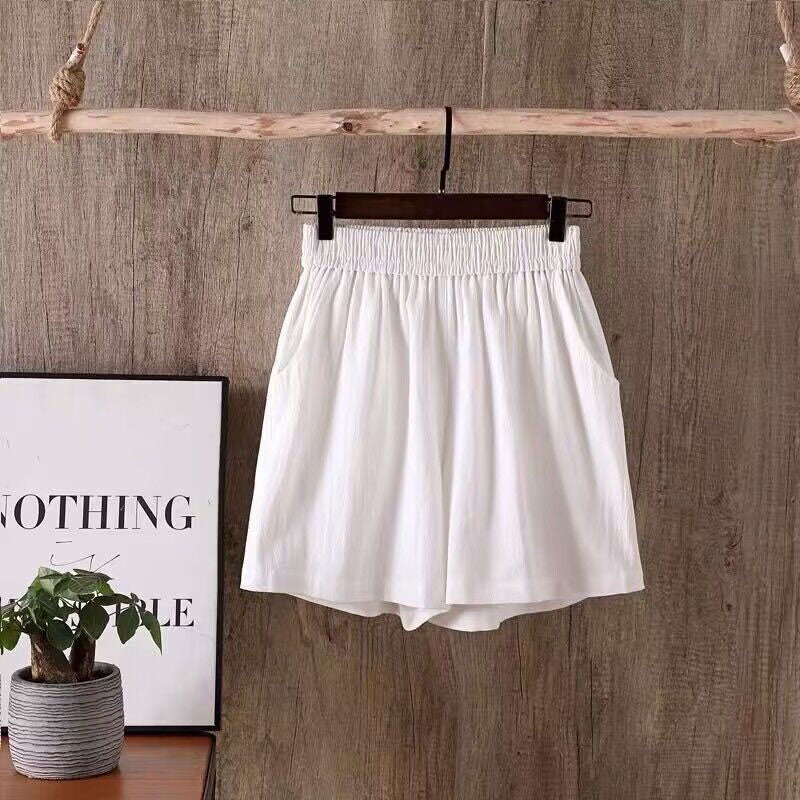 Pantaloni Corti Monocromatici Casual