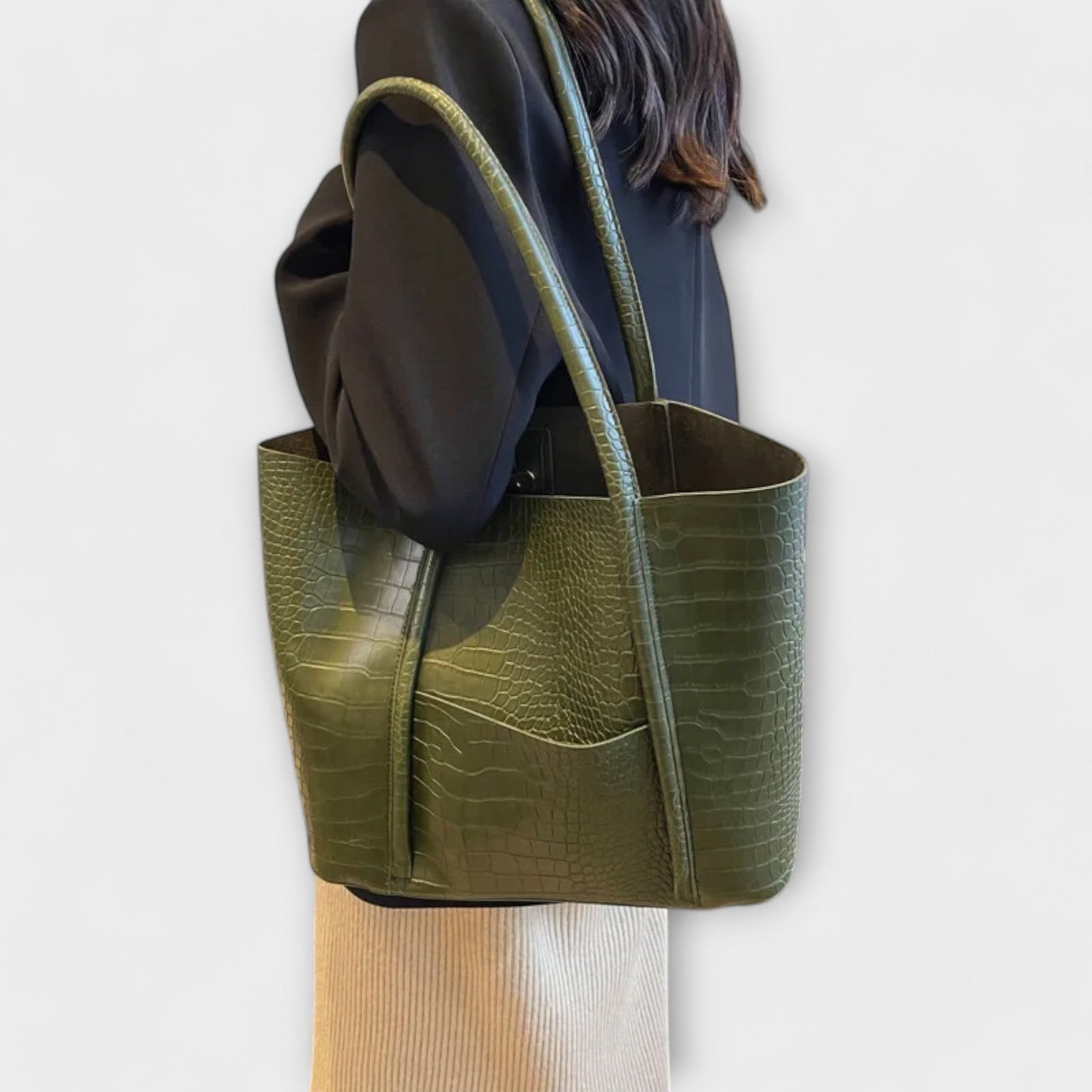 Borsa a Spalla Vintage RL in Ecopelle - Elegante e Funzionale per l'Uso Quotidiano