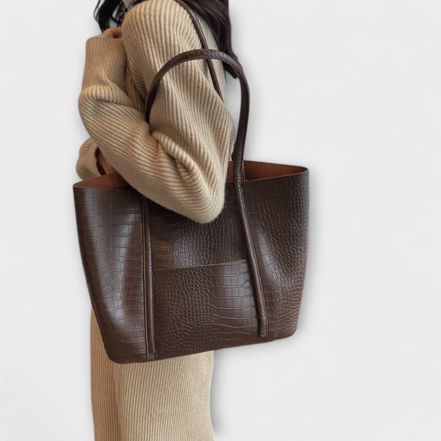 Borsa a Spalla Vintage RL in Ecopelle - Elegante e Funzionale per l'Uso Quotidiano