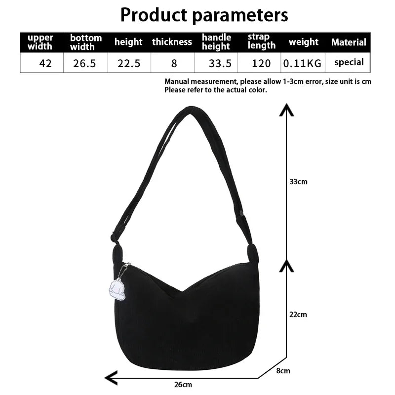 Borse a Tracolla in Cordura per Donna - Eleganti, Spaziose e Resistenti per l'Uso Quotidiano