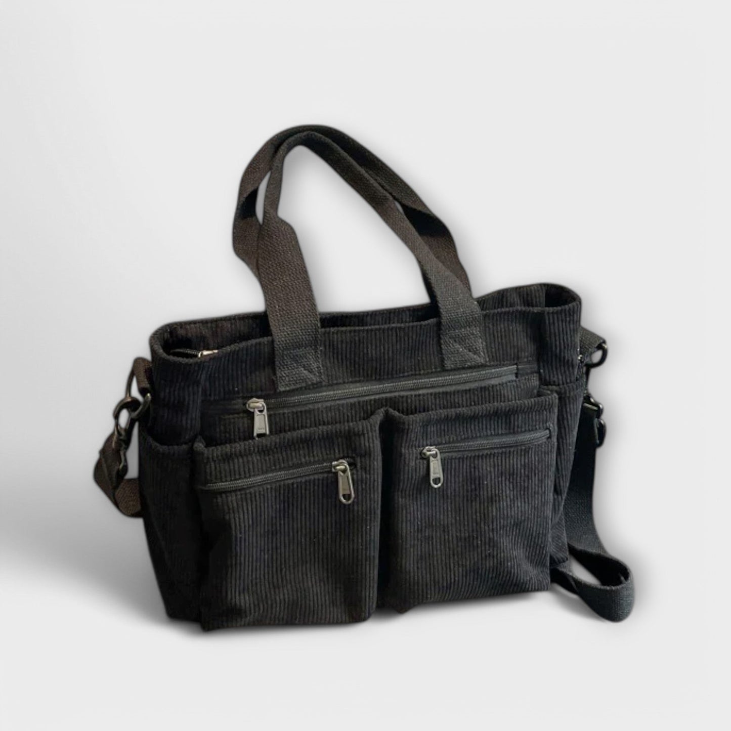 Borsa Aurellia - Materiale in corda leggero e resistente all'acqua, spaziosa con scomparto con zip, ideale per lavoro o viaggio