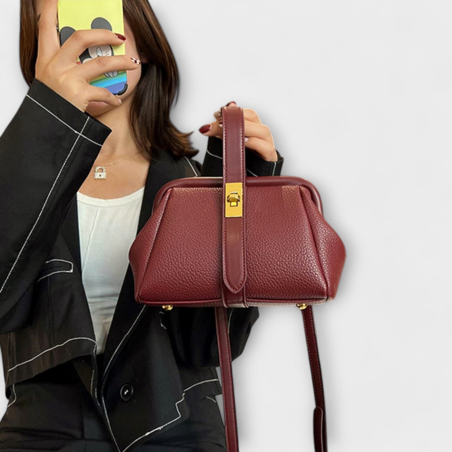 Borsa a Mano Aurellia Retro - Design Classico, Interno Spazioso, Uso Quotidiano