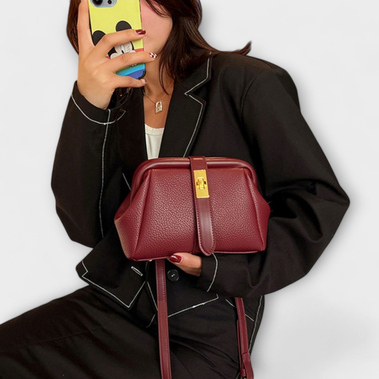Borsa a Mano Aurellia Retro - Design Classico, Interno Spazioso, Uso Quotidiano