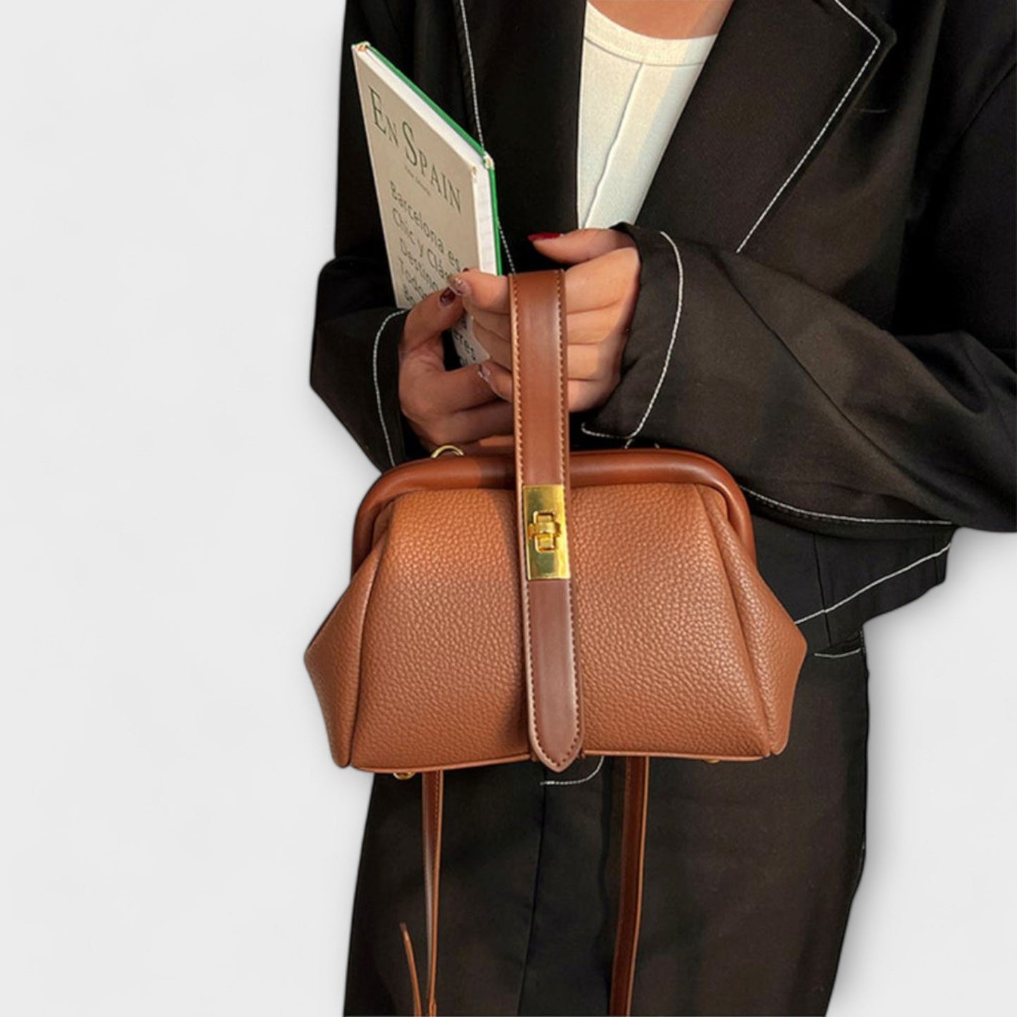 Borsa a Mano Aurellia Retro - Design Classico, Interno Spazioso, Uso Quotidiano