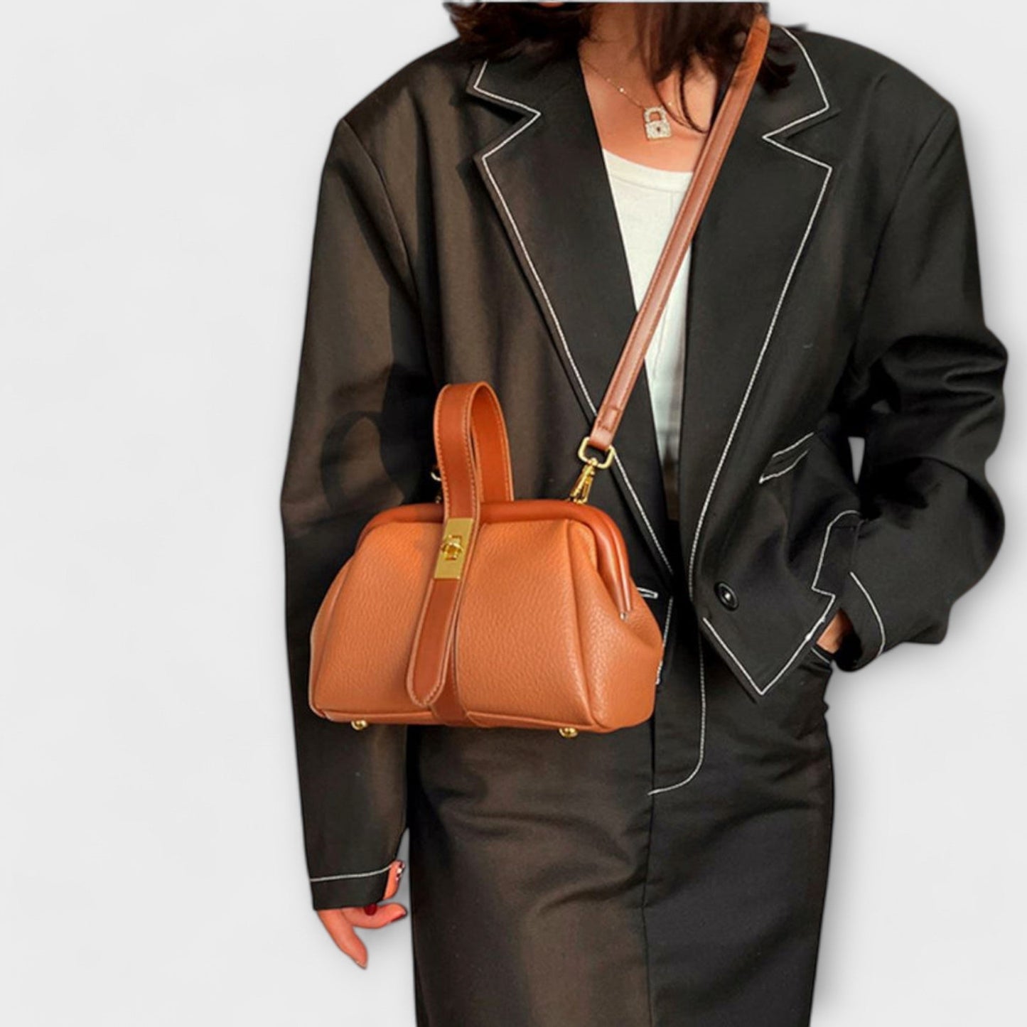 Borsa a Mano Aurellia Retro - Design Classico, Interno Spazioso, Uso Quotidiano