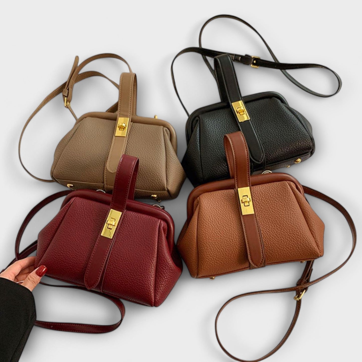 Borsa a Mano Aurellia Retro - Design Classico, Interno Spazioso, Uso Quotidiano