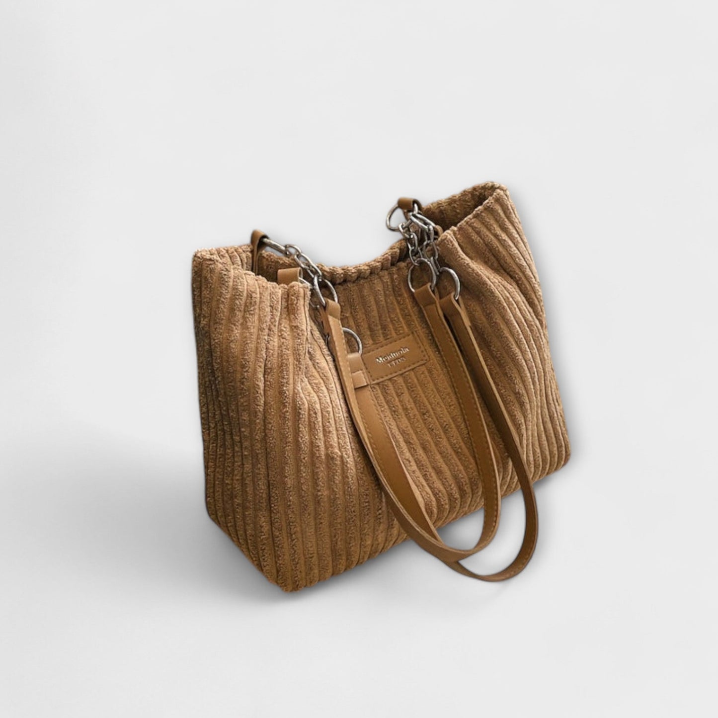 Borsa a Spalla Aurellia in Cordino Morbido - Tracolla Regolabile, Design Spazioso, Khaki