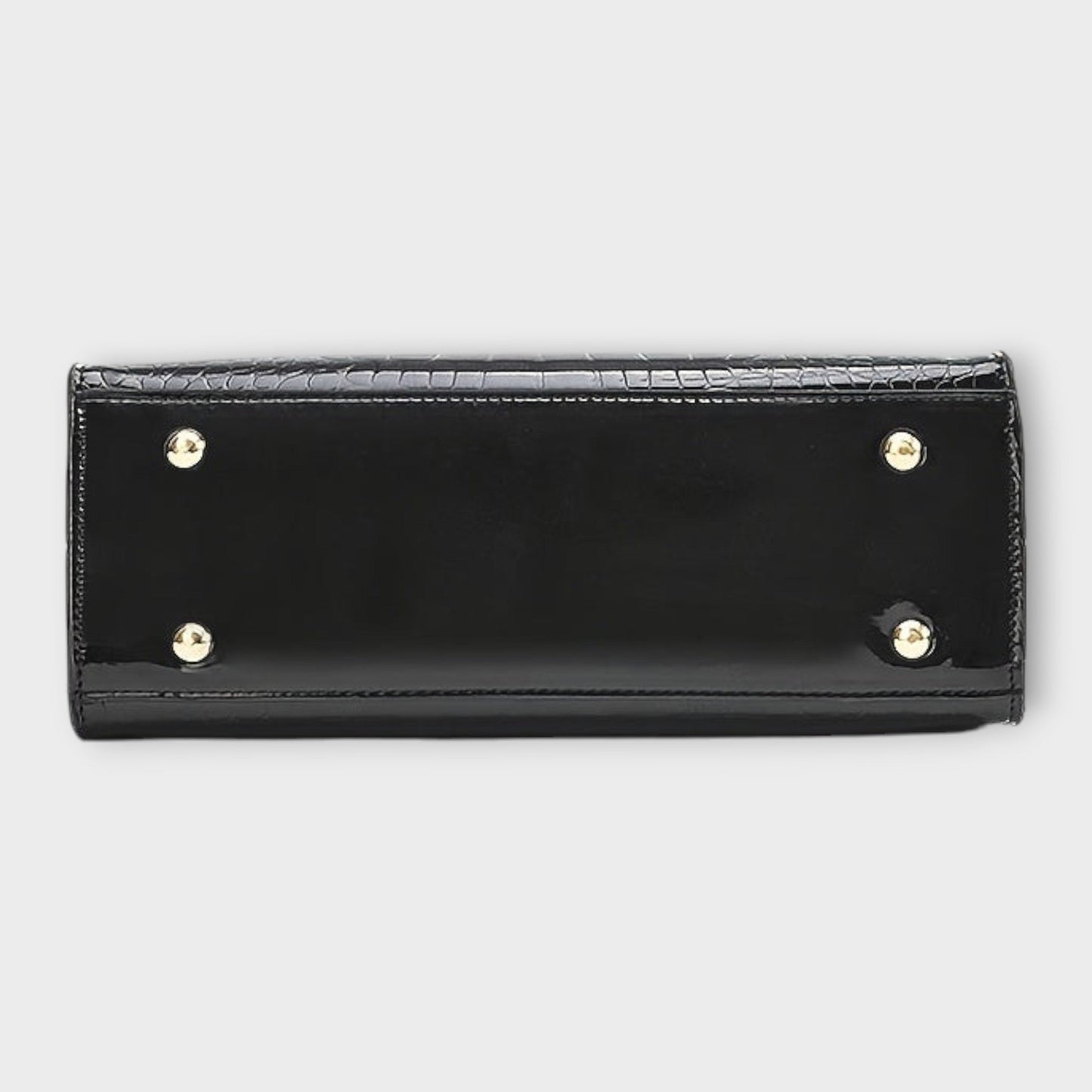 Aurellia - Borsa in PU Lucido con Motivo Coccodrillo, Design Elegante e Spazioso per Ogni Occasione