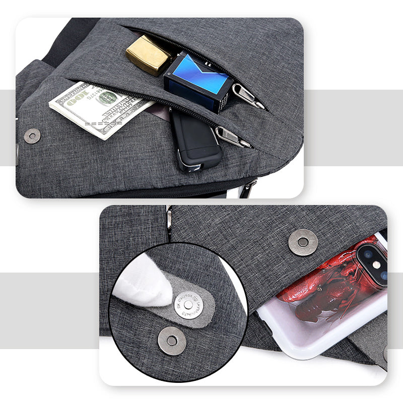 Aurellia - Borsa a Spalla Antifurto, Impermeabile, Leggera, per Viaggi ed Escursioni, Design Ergonomico e Spazioso