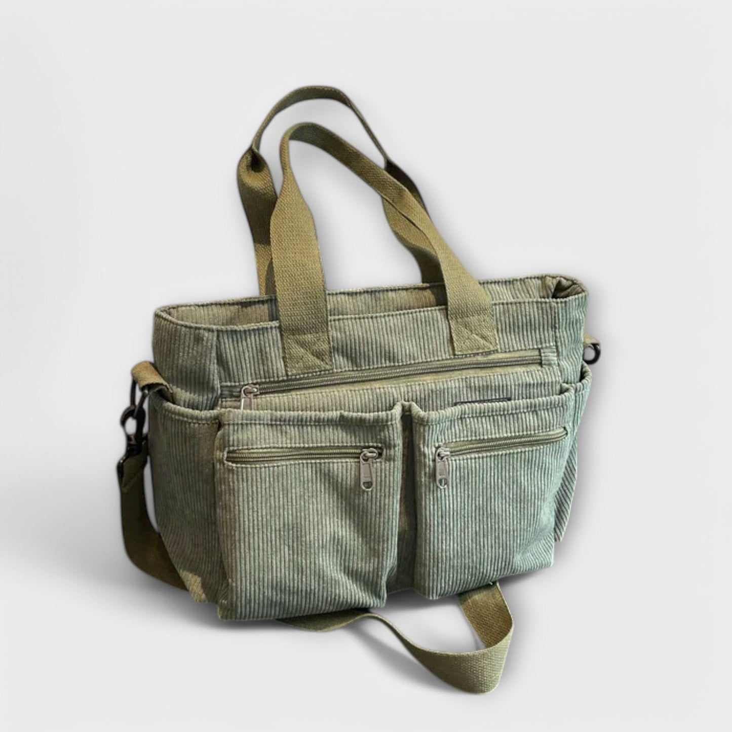 Borsa Aurellia - Materiale in corda leggero e resistente all'acqua, spaziosa con scomparto con zip, ideale per lavoro o viaggio