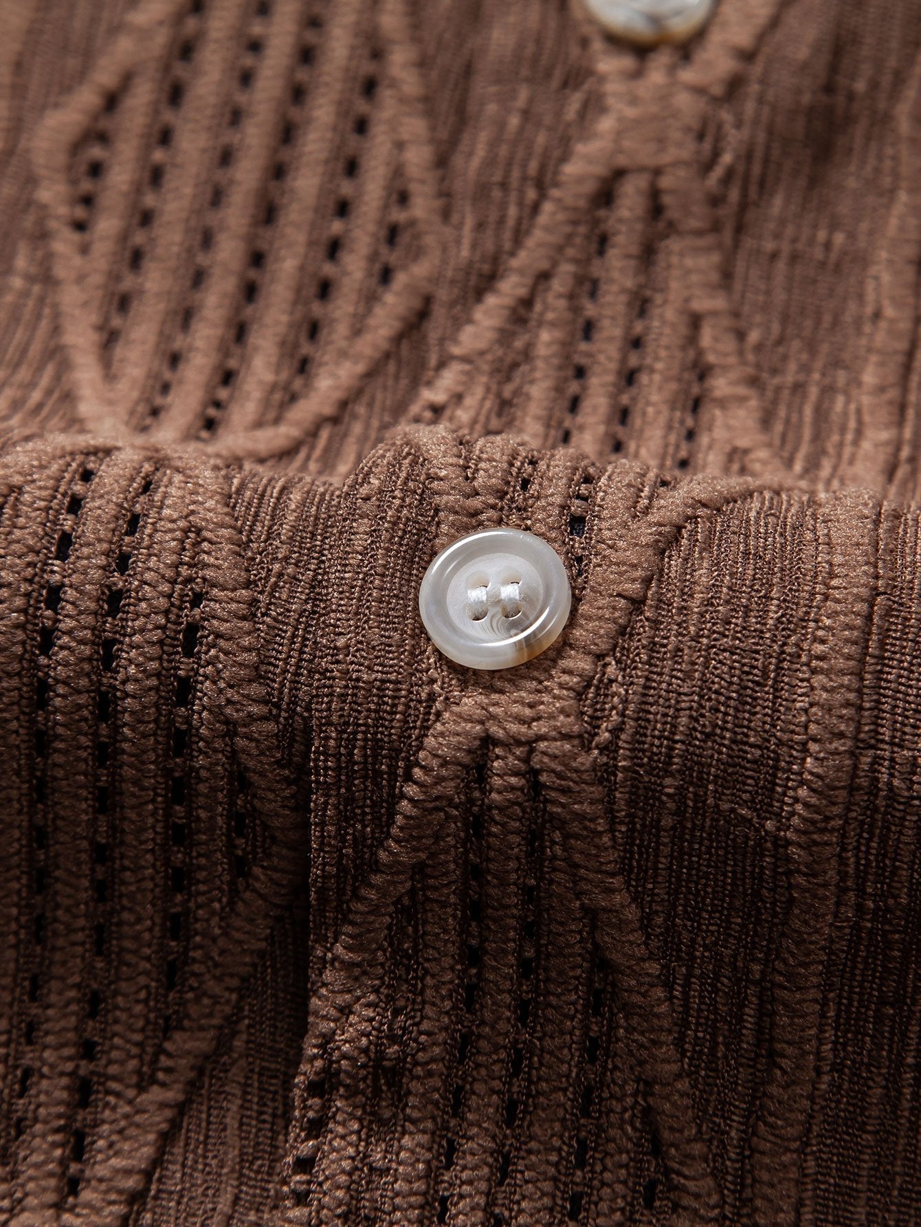 Camicia Jacquard Geometrica Cubana & Pantaloni in Lino a Gamba Dritta