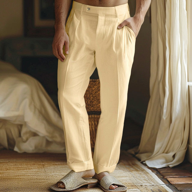 Pantaloni in Lino Broce
