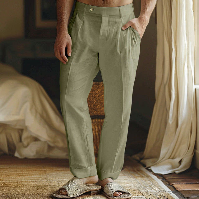 Pantaloni in Lino Broce