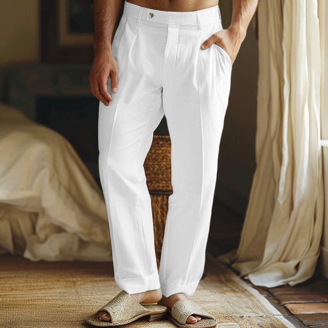 Pantaloni in Lino Broce