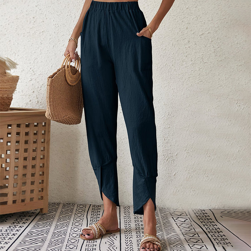 Pantaloni Casual Monocromatici