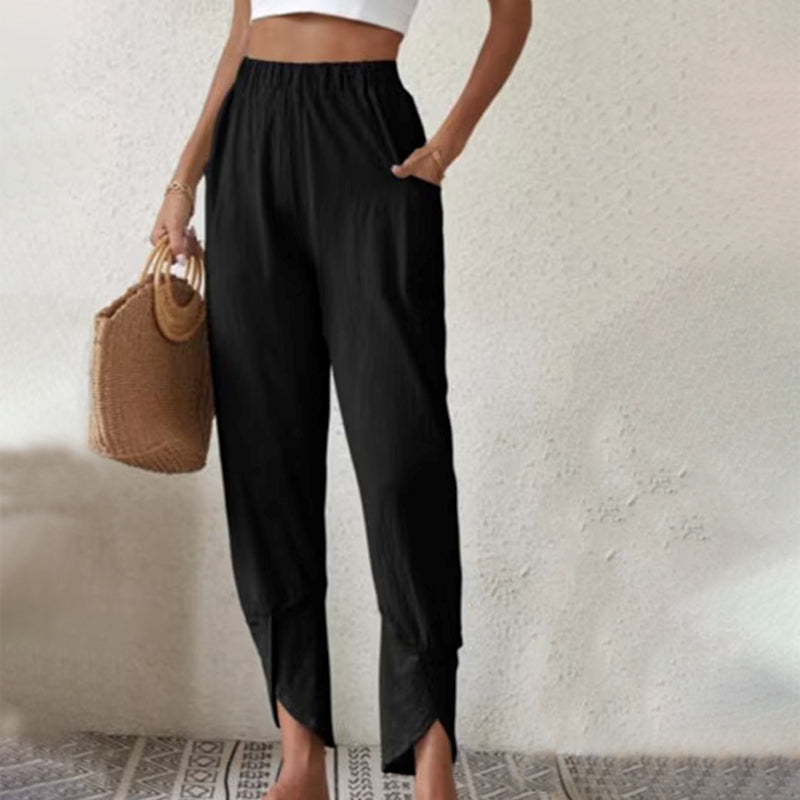 Pantaloni Casual Monocromatici