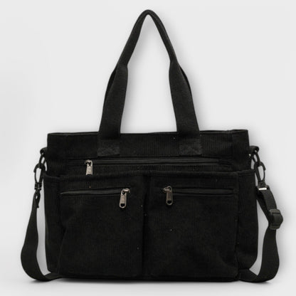 Borsa Aurellia - Materiale in corda leggero e resistente all'acqua, spaziosa con scomparto con zip, ideale per lavoro o viaggio