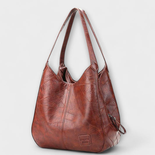 Borsa in Pelle Vintage Aurellia - Design Spazioso ed Elegante per Uso Quotidiano