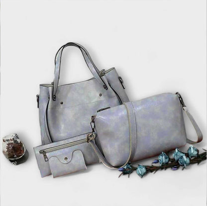 Aurellia - Set di 4 Eleganti Borse Vintage per Uso Quotidiano